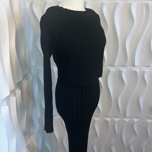 Sweater Black Midi Dress
